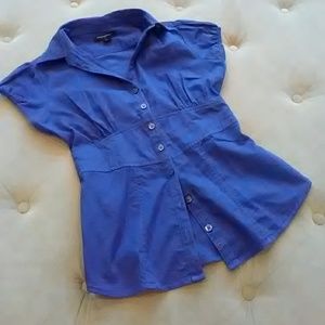 Deep blue Banana Republic Blouse
